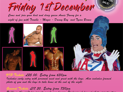 Ladies Night Of Lust & Fun With Annie Fanny And The Eye Candy Boys