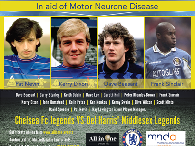 Chelsea Fc legends  Vs  Del Harris's Middlesex legends