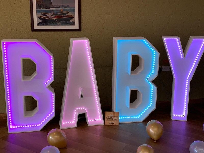 LED 4ft Baby letters - LED Decorations LED 4ft Baby letters - LED Decorations