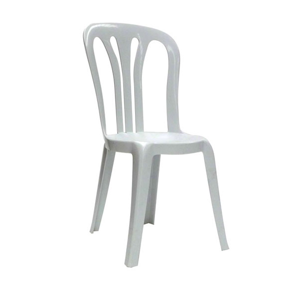 Bistro Chairs White Plastic