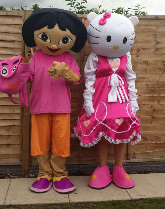Hello Kitty & Dora the Explorer - Mascots
